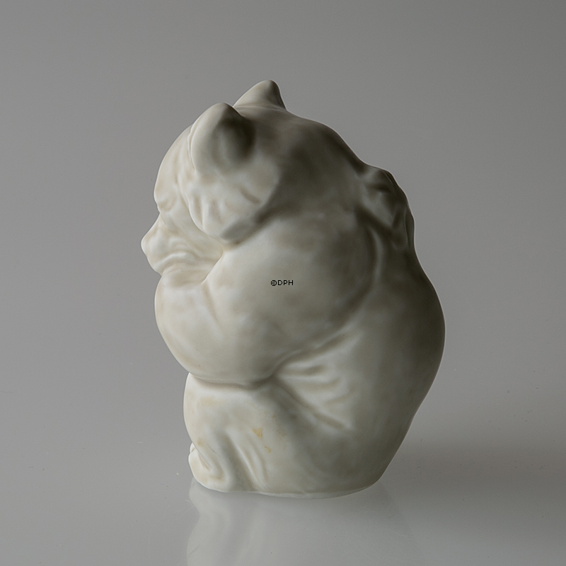 HVID Isbjørneunge, stentøjsfigur, Royal Copenhegan nr. 21435