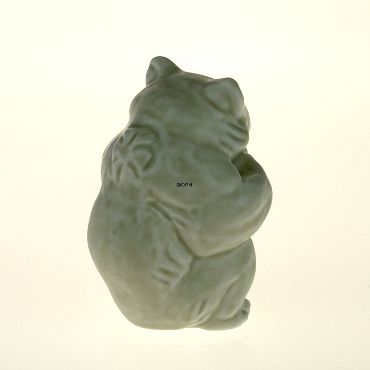 HVID Isbjørneunge, stentøjsfigur, Royal Copenhegan nr. 21435