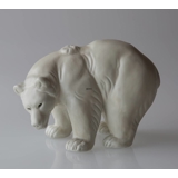 White Polar bear - standing, Stoneware, Royal Copenhagen figurine no. 21519