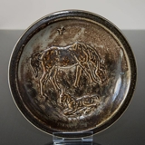 Bowl with horses, Royal Copenhagen stoneware No. 21585