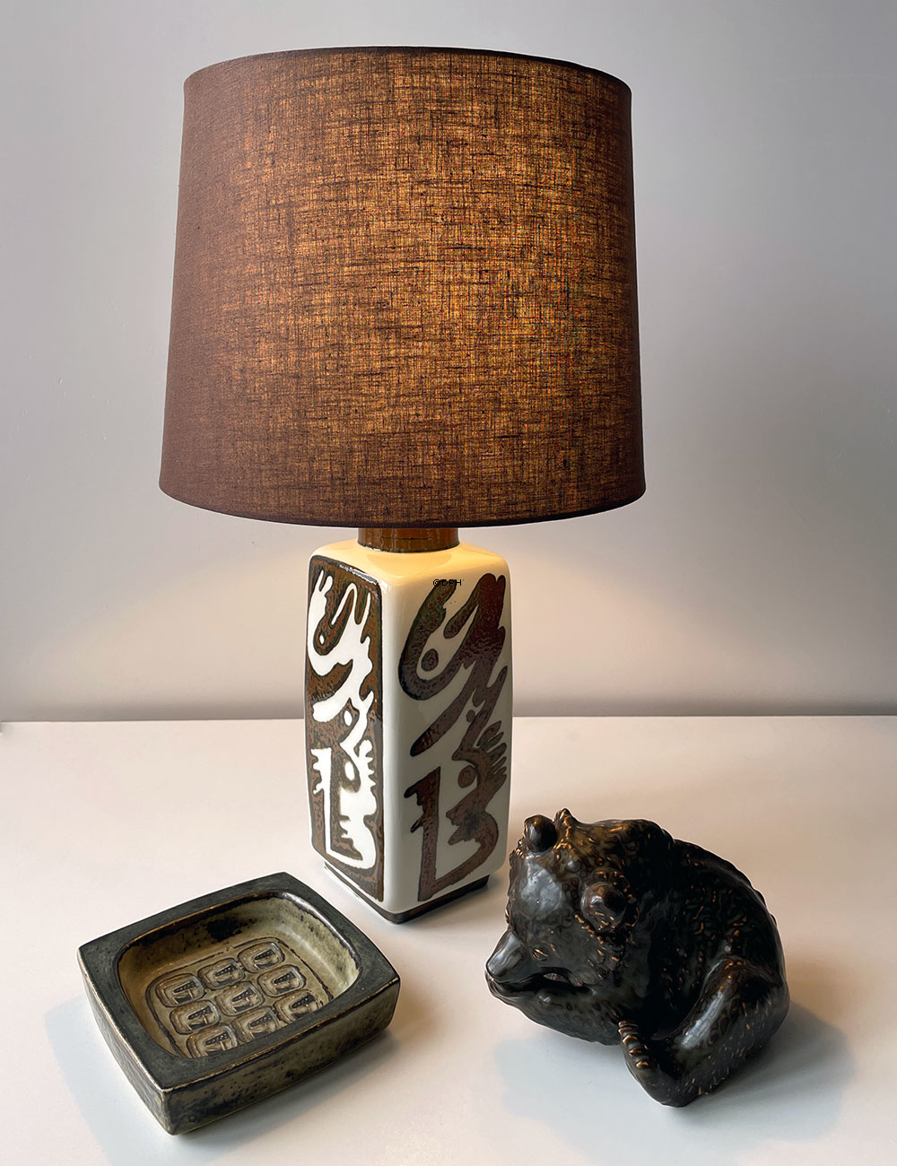 Firkantet stentøjsskål, Royal Copenhagen nr. 21872