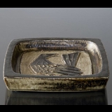 Stoneware bowl with bird, Royal Copenhagen no. 21941, Jørgen Mogensen