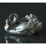 Swan, black, Royal Copenhagen bird figurine no. 22663