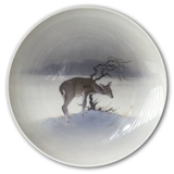 Plate with deer in winter landscape, Royal Copenhagen no. 2269-1128