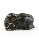 Stentøjsfigur af elefant, Royal Copenhagen nr. 22714