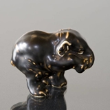 Elefantjunge kratzt sich an der Nase, Royal Copenhagen Steingut Figur Nr. 241 oder 22741