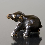 Stentøjsfigur af elefant, Royal Copenhagen nr. 22742