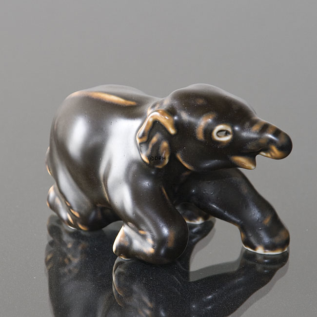Stentøjsfigur af elefant, Royal Copenhagen nr. 22742