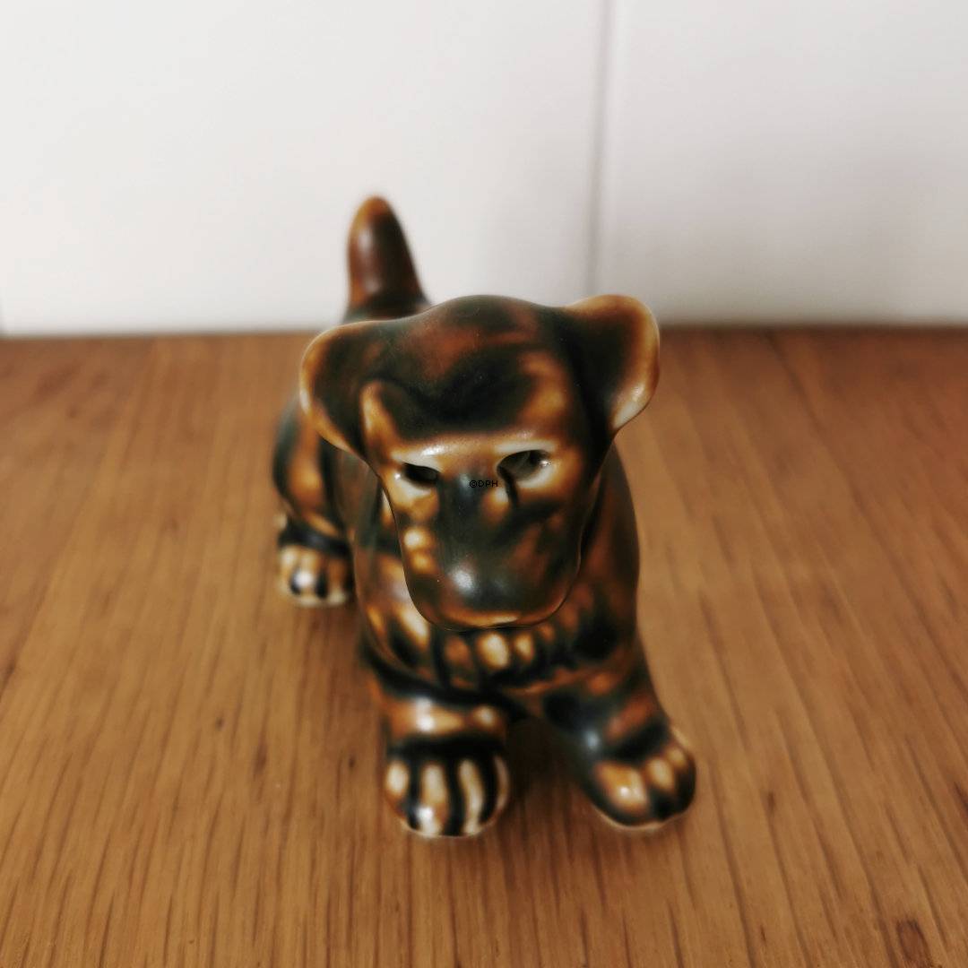 Stentojshundefigur, stående terrier, Royal Copenhagen nr. 22773