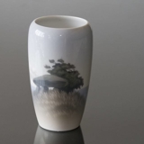 Vase with scenery with barrow, Royal Copenhagen No. 2316-237