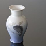 Vase med Fisch, der schwimmt in der Nähe von Blasentang, Royal Copenhagen Nr. 2435-2665