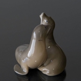 Sealions playing lovingly, Royal Copenhagen figurine no. 2519