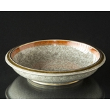Bowl with orange edge, crackled, Royal Copenhagen no. 259-2528