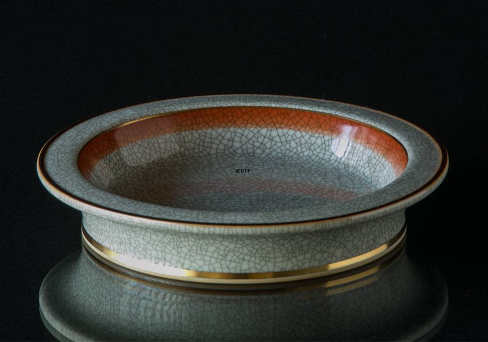 Orange skål, krakeleret, Royal Copenhagen nr. 259-2716