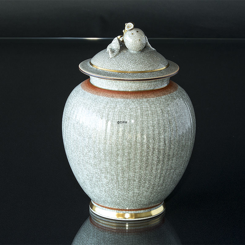 Krukke med låg krakeleret, 25cm, Royal Copenhagen nr. 259-2781