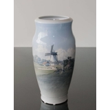 Vase with Landscape and Windmill, Royal Copenhagen No. 2634-131