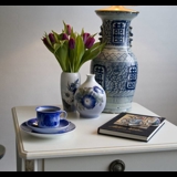 Vase mit Marguerite und Glockenblume, Royal Copenhagen Nr. 2651-235