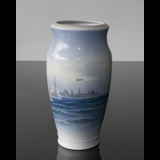 Vase with seascape, Royal Copenhagen no. 2764-2040