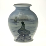 Vase Den Lille Havfrue ved Langelinje i København, Royal Copenhagen nr. 2770-3088