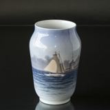 Vase with sailing boat, Royal Copenhagen No. 2773-1217