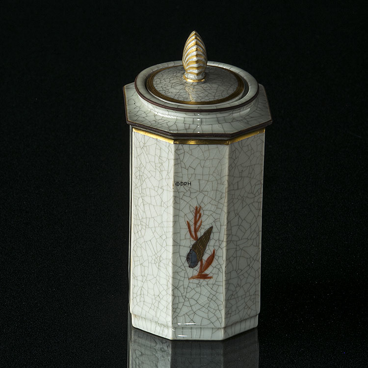 Låg skål krakeleret, 13cm, Royal Copenhagen nr. 28-2575