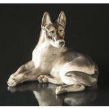 German Shepherd, lying down, Large Royal Copenhagen dog figure no. 2803 (1922-1930)