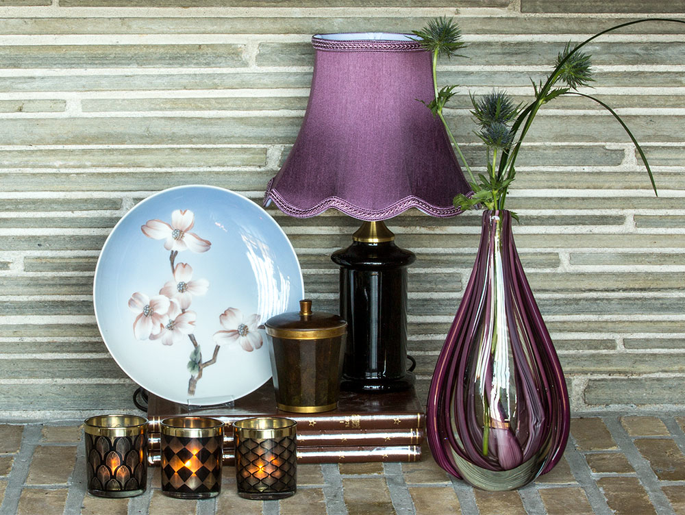 STOR Platte med blomstergren, Royal Copenhagen nr. 2830-1125