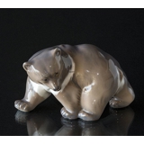 Brown Bear, walking while looking to the side, Royal Copenhagen figurine No. 2841