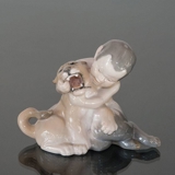 Faun med løveunge, Royal Copenhagen figur nr. 2852