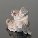 Faun on Lion cub, Royal Copenhagen figurine no. 2852