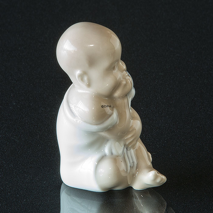 Baby med blomster, Forår , Royal Copenhagen figur nr. 2856
