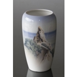 Vase with Moens cliff, Royal Copenhagen no. 2861-237