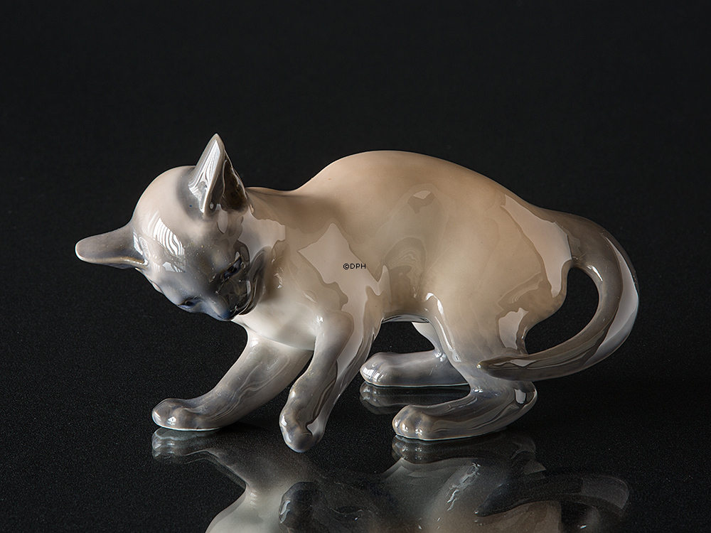 Legende Siameser kat, Royal Copenhagen figur nr. 2872