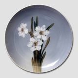 Plate with Flower, White Narcissus, Royal Copenhagen no. 29-1125