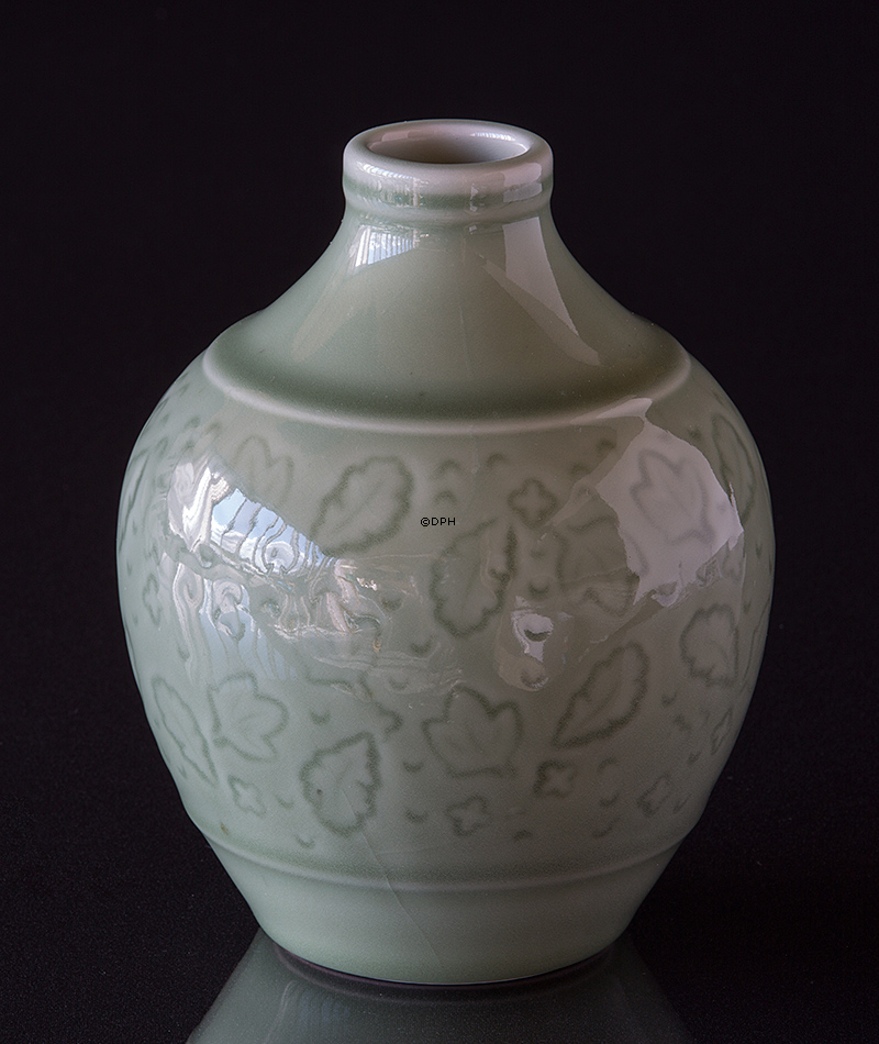 Grøn Art Nouveau Vase, Royal Copenhagen nr. 2902