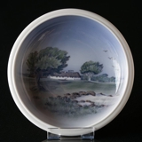 Bowl with scenery, Royal Copenhagen No. 2904-2528