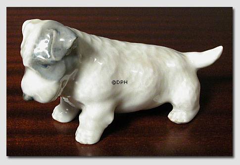 Terrier 5cm, Royal Copenhagen hunde figur nr. 3086
