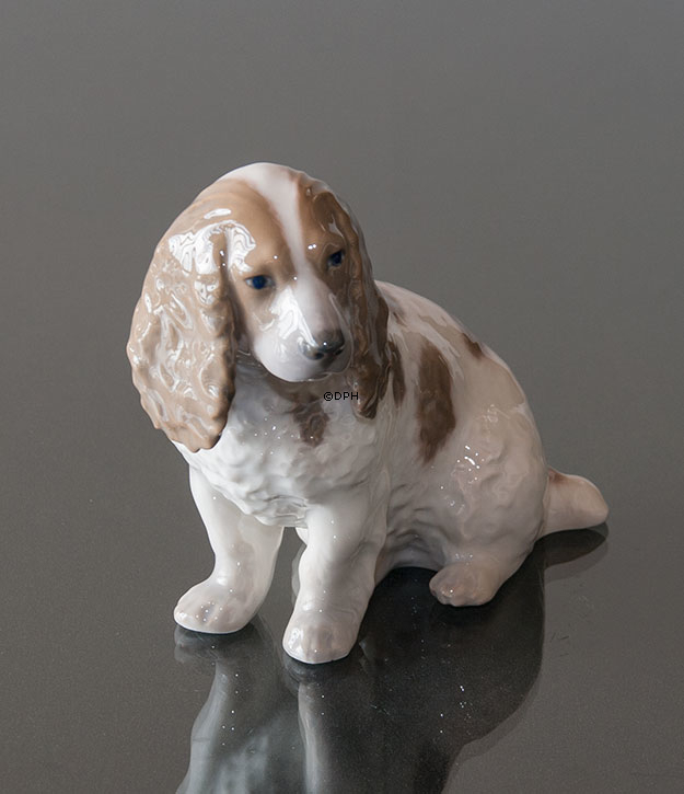 Cocker Spaniel, Royal Copenhagen hunde figur nr. 3116