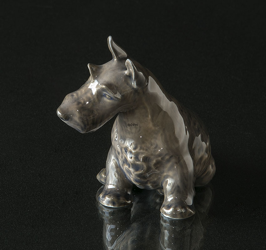 Skotsk Terrier 8cm, Royal Copenhagen hundefigur nr. 3162