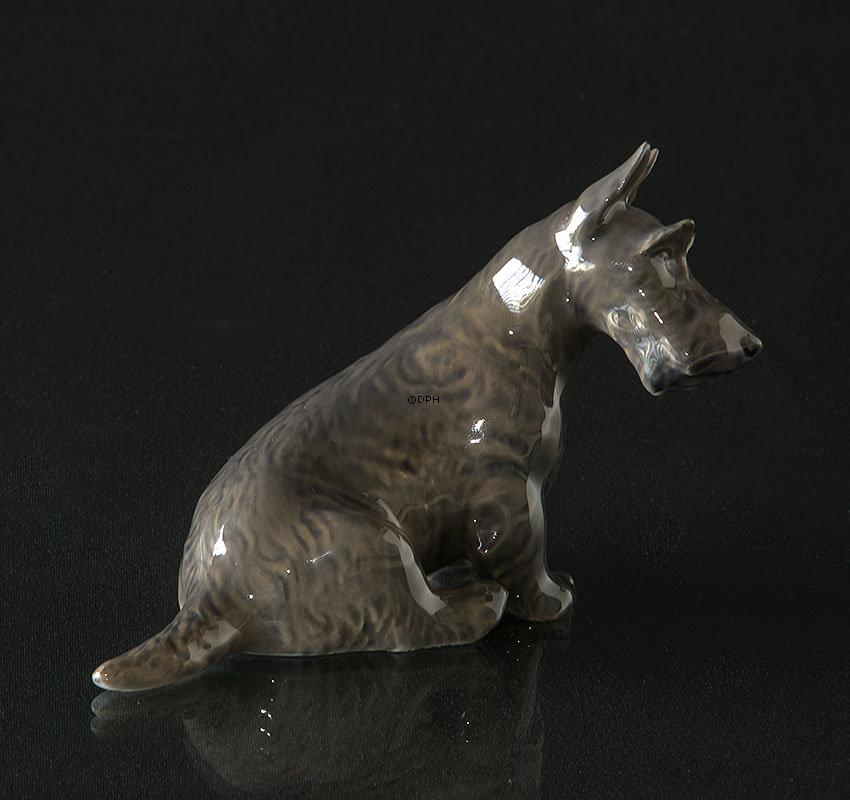 Skotsk Terrier 8cm, Royal Copenhagen hundefigur nr. 3162