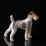 Ruhåret Terrier 8,5cm, Royal Copenhagen hunde figur nr. 3170