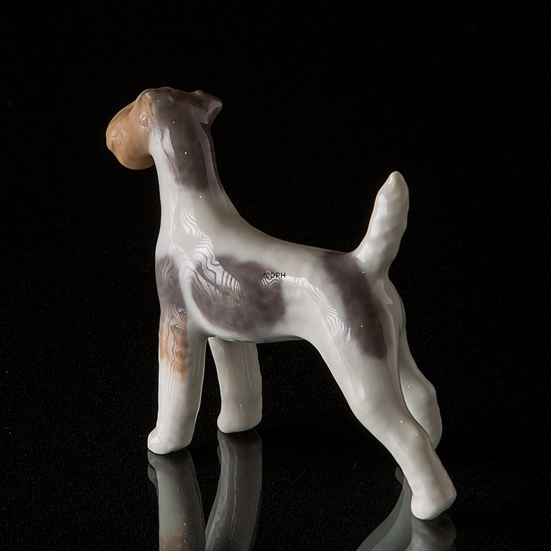 Ruhåret Terrier 8,5cm, Royal Copenhagen hunde figur nr. 3170