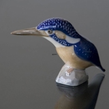 Eisvogel schaut geradeaus, Royal Copenhagen Vogelfigur Nr. 3234