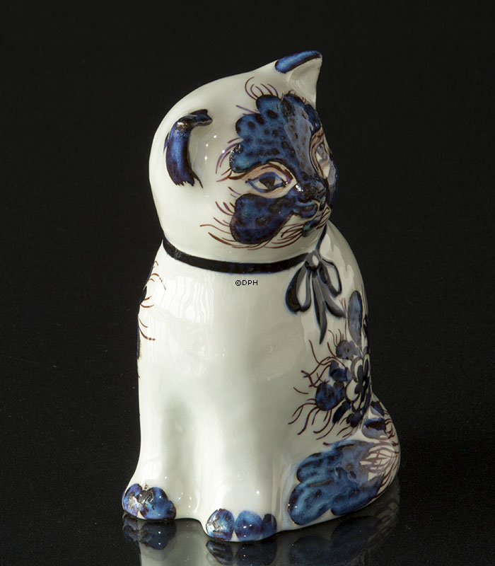 Den blå kat, Royal Copenhagen fajance figur nr. 325-3654