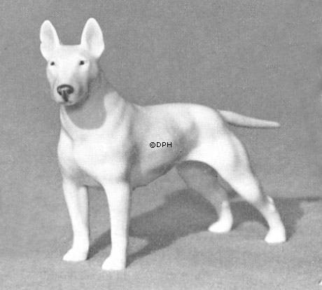 Bull Terrier, Royal Copenhagen hundefigur nr. 3280