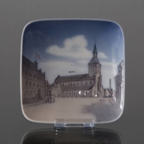 Dish with Sct. Knud's church in Odense, Royal Copenhagen No. 3354