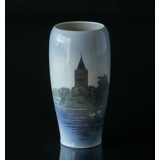 Vase med Gåsetårnet i Vordingborg, Royal Copenhagen nr. 3367