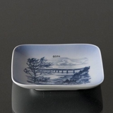 Bowl with motif from the opening of the Sallingsund Bridge in 1978, Royal Copenhagen No. 3388