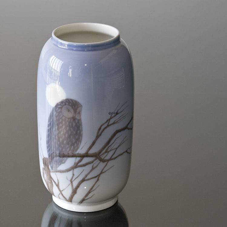 Vase med ugle, Royal Copenhagen nr. 347-107
