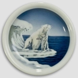Bowl with polar bear from Greenland, Royal Copenhagen no. 3514